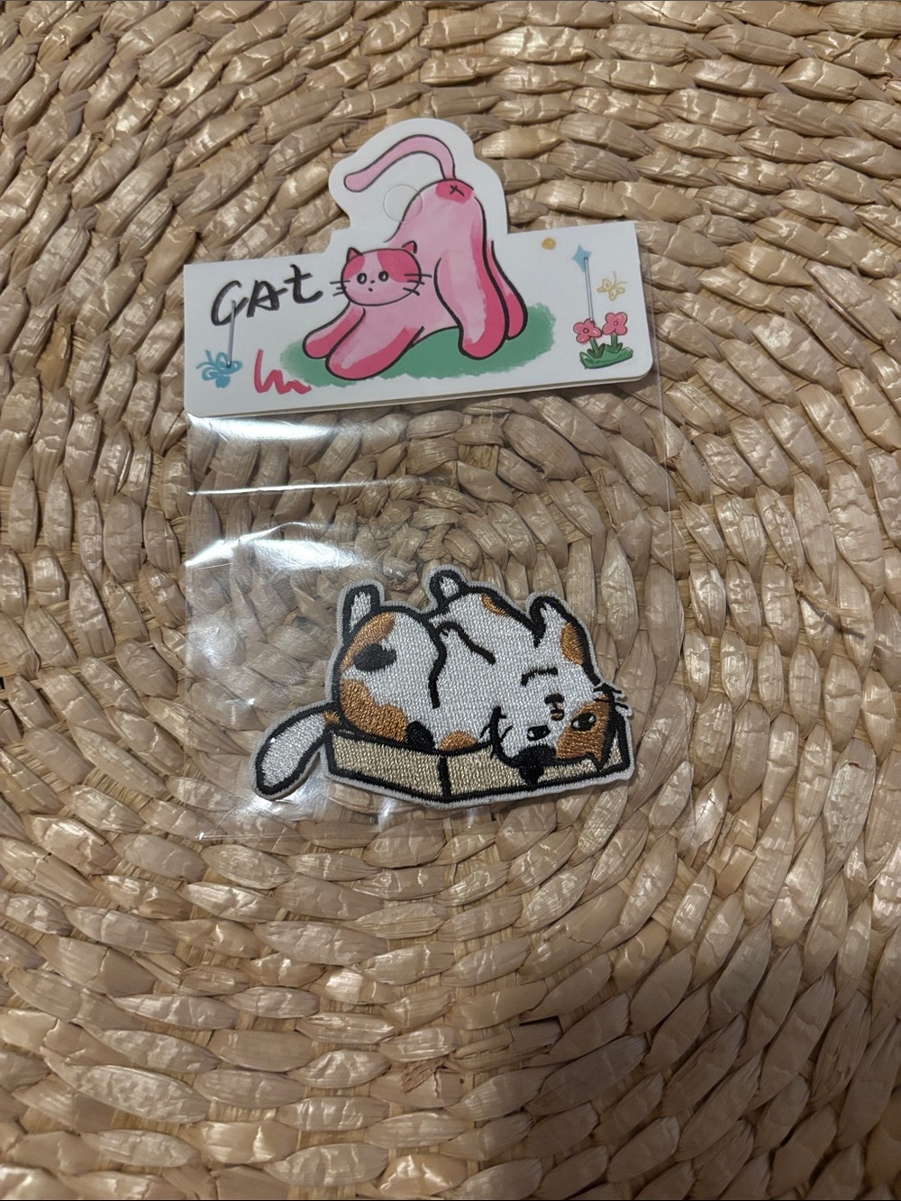 Pink Cat Patch & Calico Cat Adhesive Patch